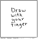 Draw with your finger