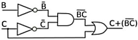 Boolean Algebra Circuit Simplification Example 1