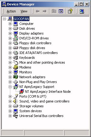 Device Manager shows some hidden devices