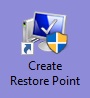 Create Restore Point Shortcut