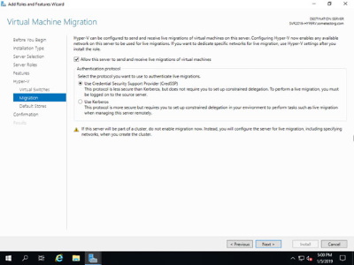 Enable live migration