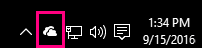 OneDrive icon in System Tray