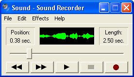 Sound Recorder utility