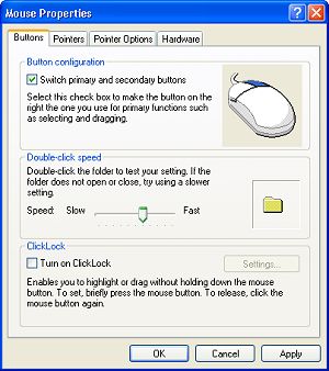 Control Panel Mouse utility