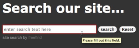 FreeFind search box