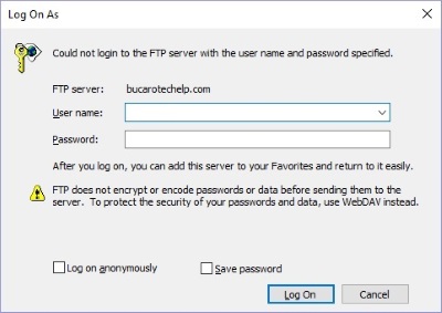 Webserver login box