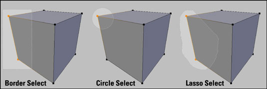 Border, Circle, and Lasso Select