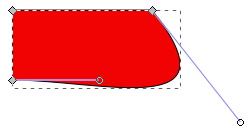 Remaining nodes connected with Bezier curve