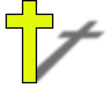 Cross with shadow