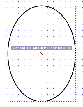 Snap bounding box midpoint to grid