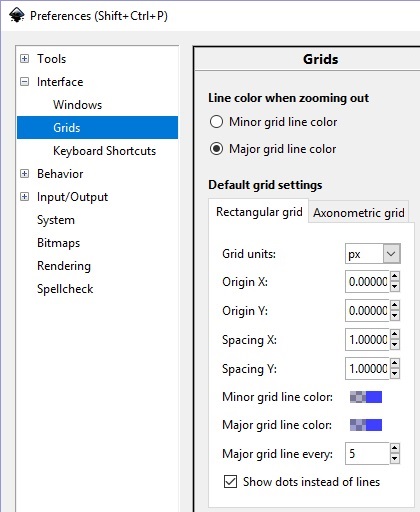 Configure grid