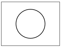 A circle drawn by canvas arc funtion