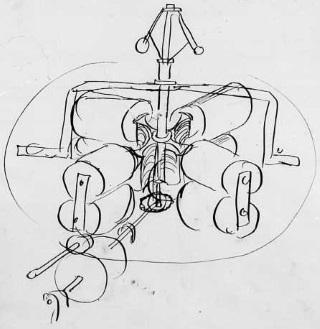 Thomas Edison Drawing of Telegraph
