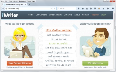 iWriter website