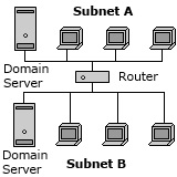LAN with domain servers