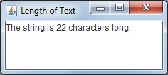 Get Length of Text in Java