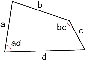 area of quadrilateral formula